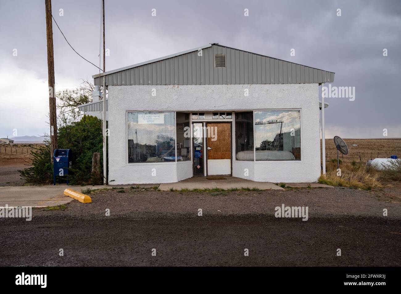Claunch Claunch, New Mexico - May 7, 2021: Post office for the rural town of ...