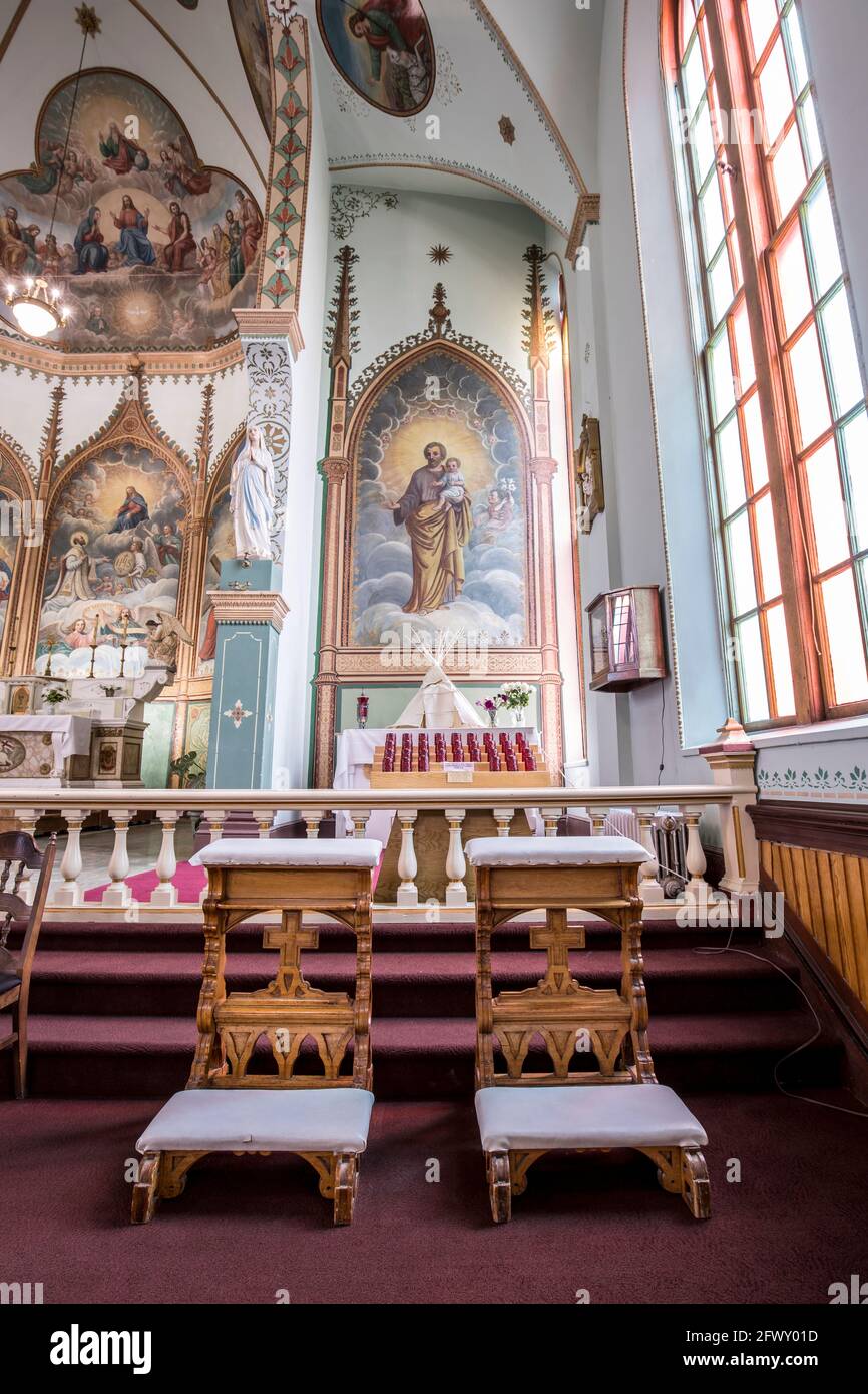 The interior beauty of the St. Ignatius catholic mission in St