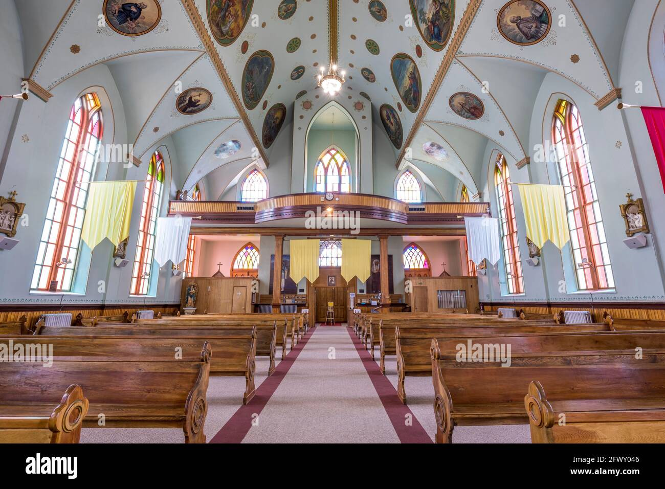 The interior beauty of the St. Ignatius catholic mission in St