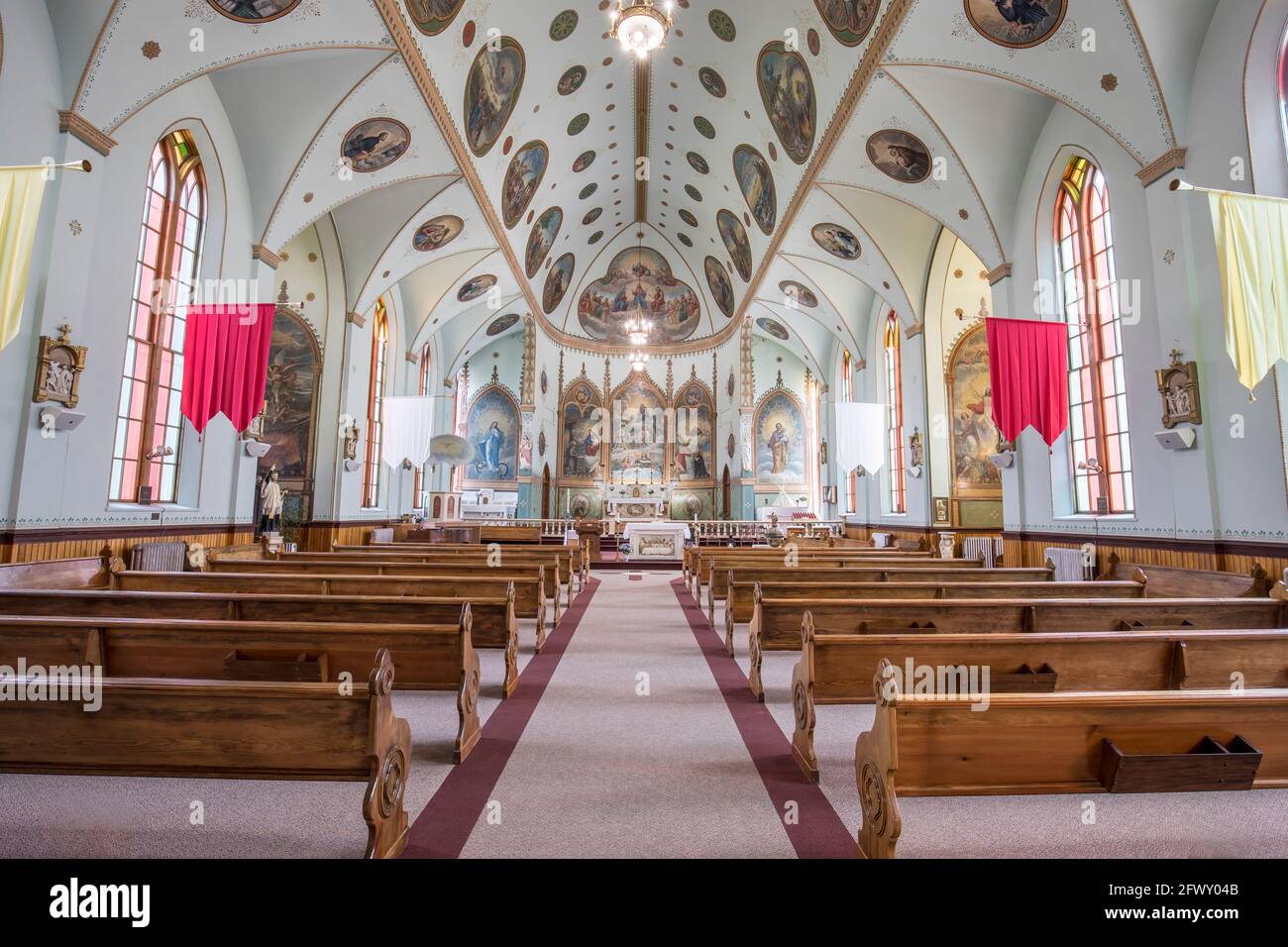 The interior beauty of the St. Ignatius catholic mission in St