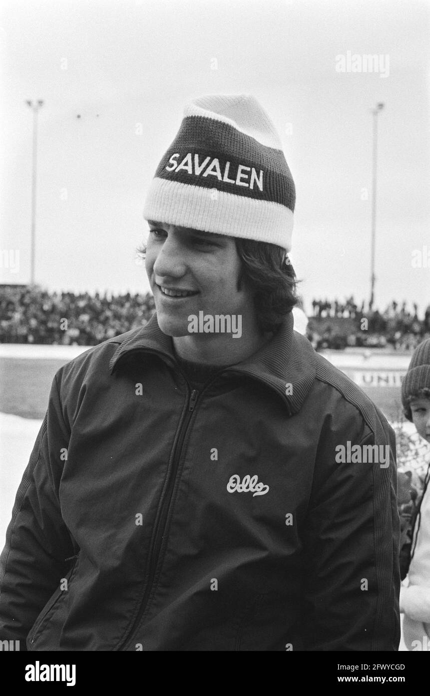 Eric Heiden (United States), winner of the 3000 meters, February 25, 1979, portraits, skating, sports, The Netherlands, 20th century press agency phot Stock Photo