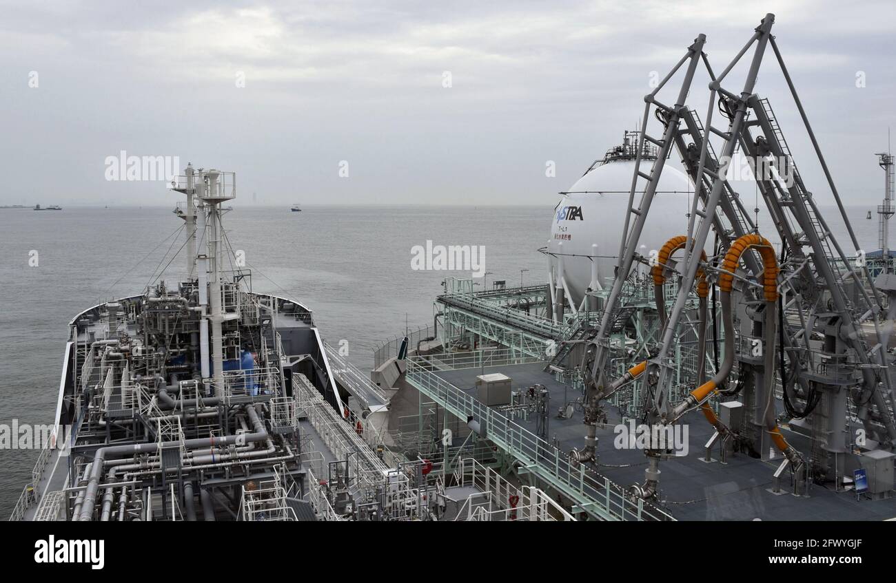 Suiso Frontier Shell The Suiso Frontier (L), the world's first ship designed to carry liquid ...