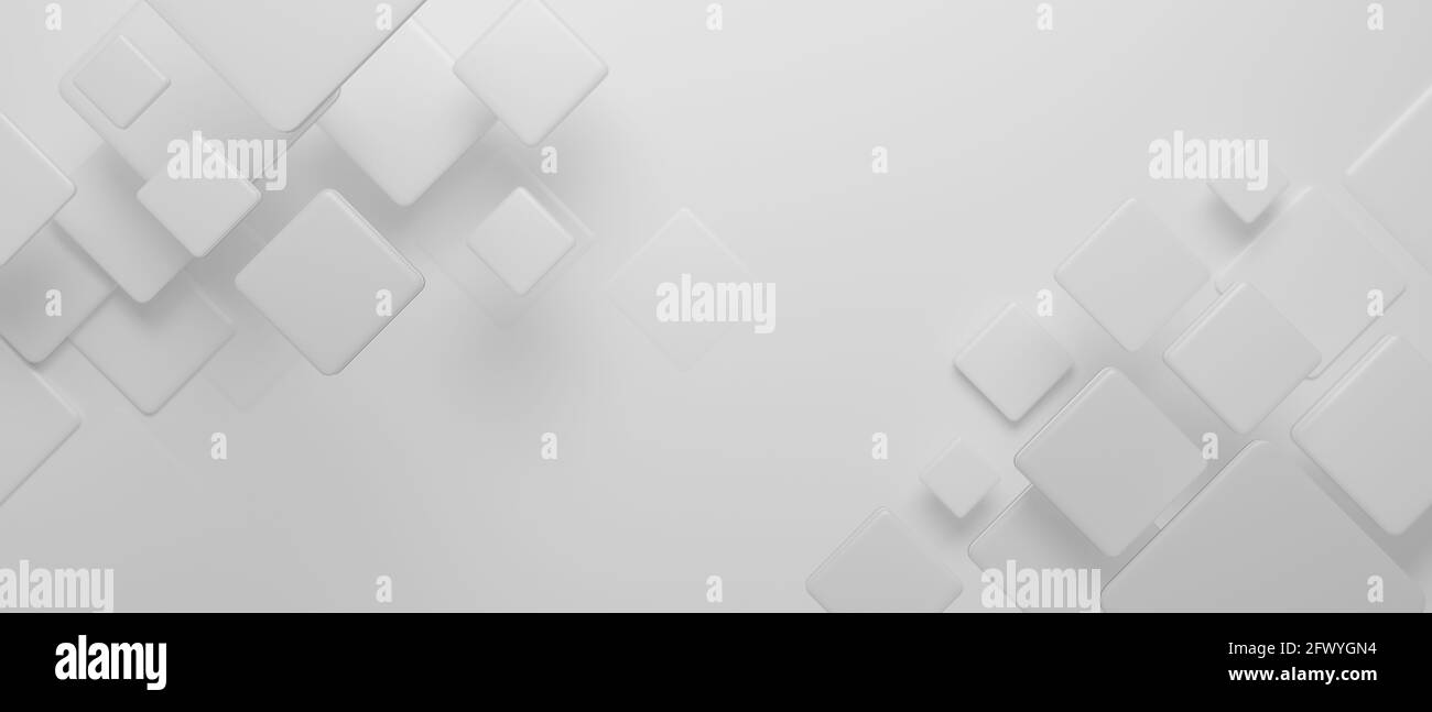 Abstract background, white geometric shapes on white background ...
