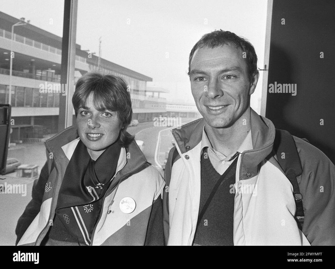 Ria Visser and Hilbert van der Duim 1984 Stock Photo