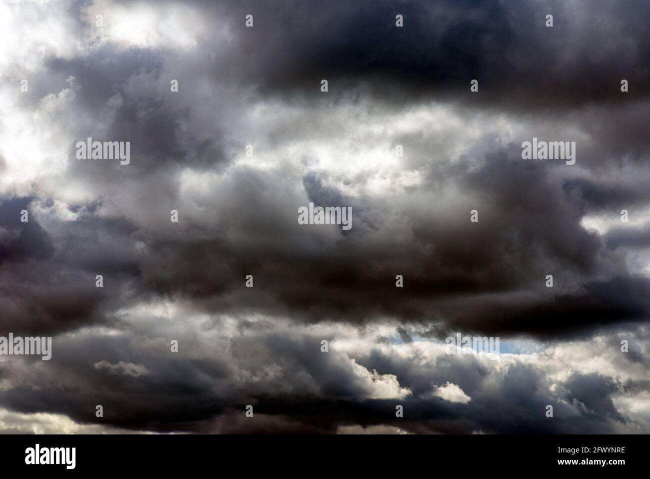 Dramatic blue sky with white cloud and clouds background.Toned Stock ...