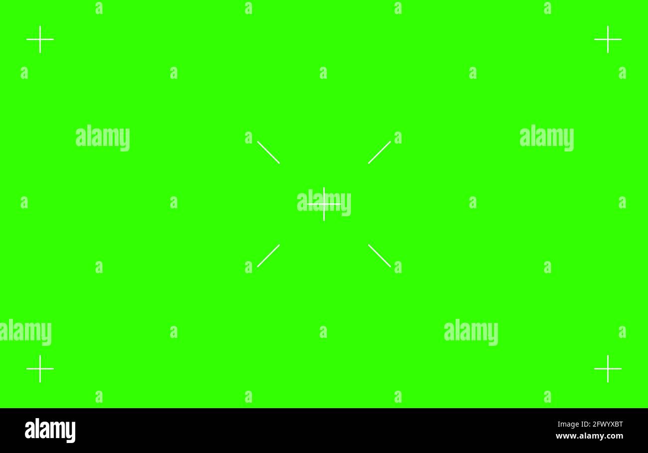Green colored chroma key background screen flat style design vector illustration. Stock Vector