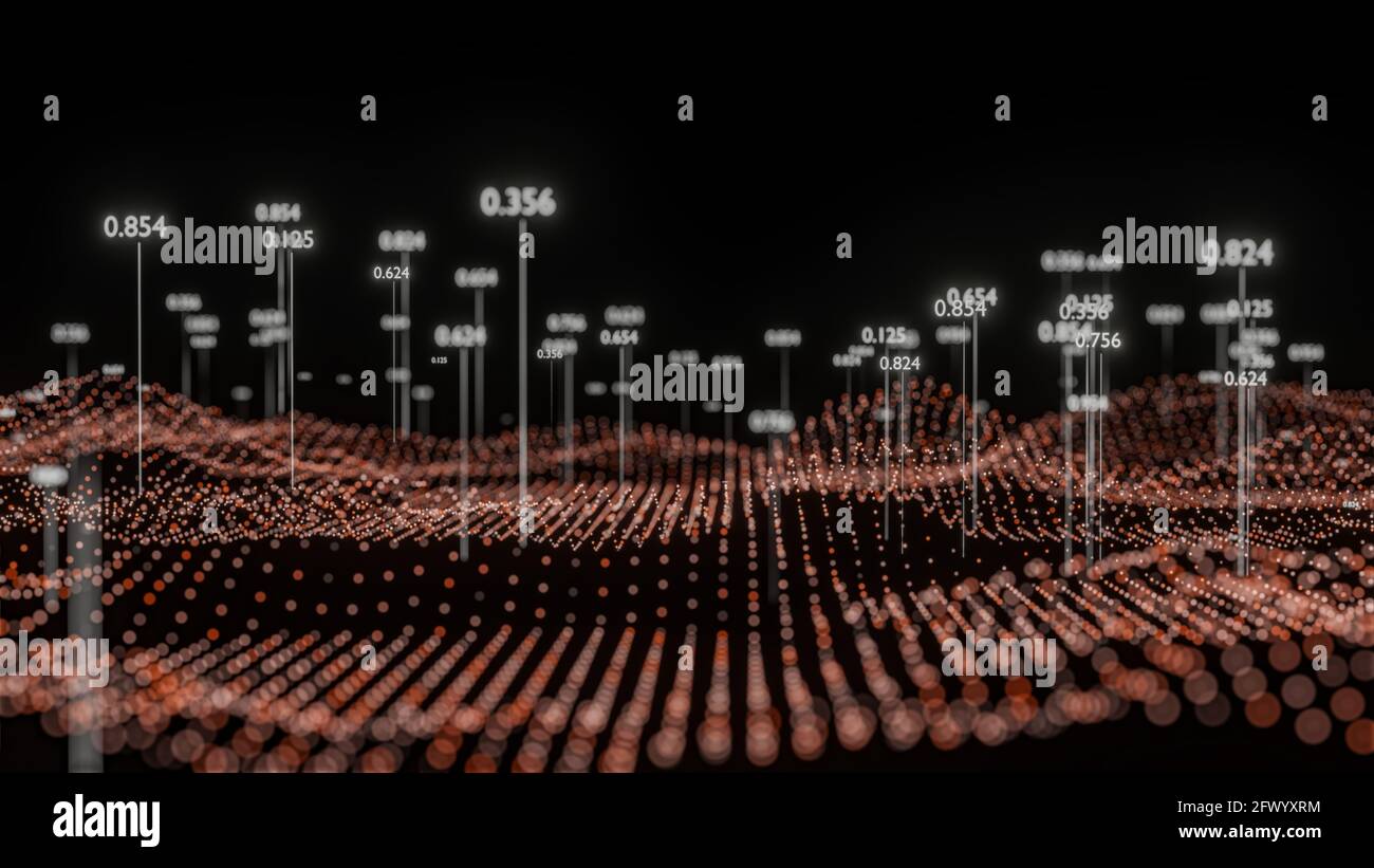 Big Data Visualization. Abstract structure Stock Photo - Alamy