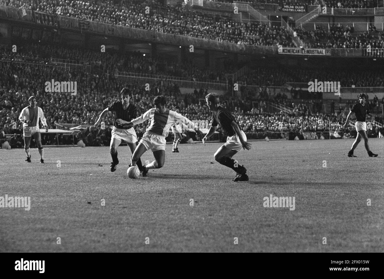 Soccer european cup final ajax Black and White Stock Photos & Images - Alamy