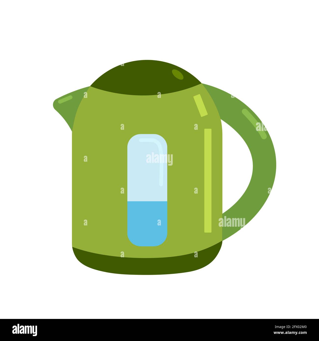 Boiling water in pan. White cooking pot on stove with water and steam. Flat  design graphic elements. Vector illustration Stock Vector by ©magurok5  149793738