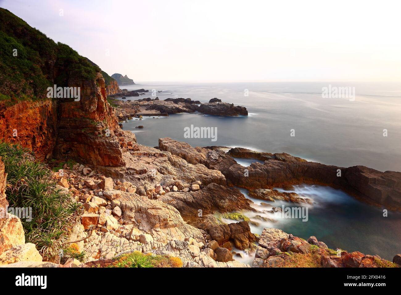 Longdong Bay at Northeast coast of Taiwan (New Taipei City and