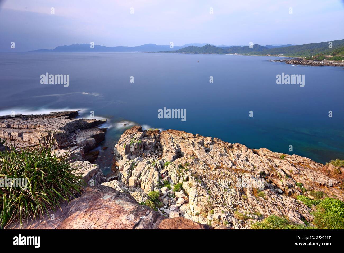 Longdong Bay at Northeast coast of Taiwan (New Taipei City and Yilan)  National Scenic Area Stock Photo - Alamy