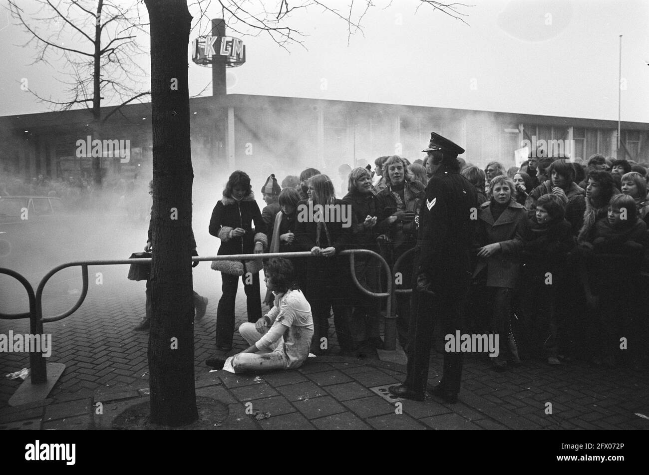 Scholars strike in Amsterdam to protest war in Vietnam, January 18, 1973, SCHOLIEREN, wars, protests, strikes, The Netherlands, 20th century press agency photo, news to remember, documentary, historic photography 1945-1990, visual stories, human history of the Twentieth Century, capturing moments in time Stock Photo