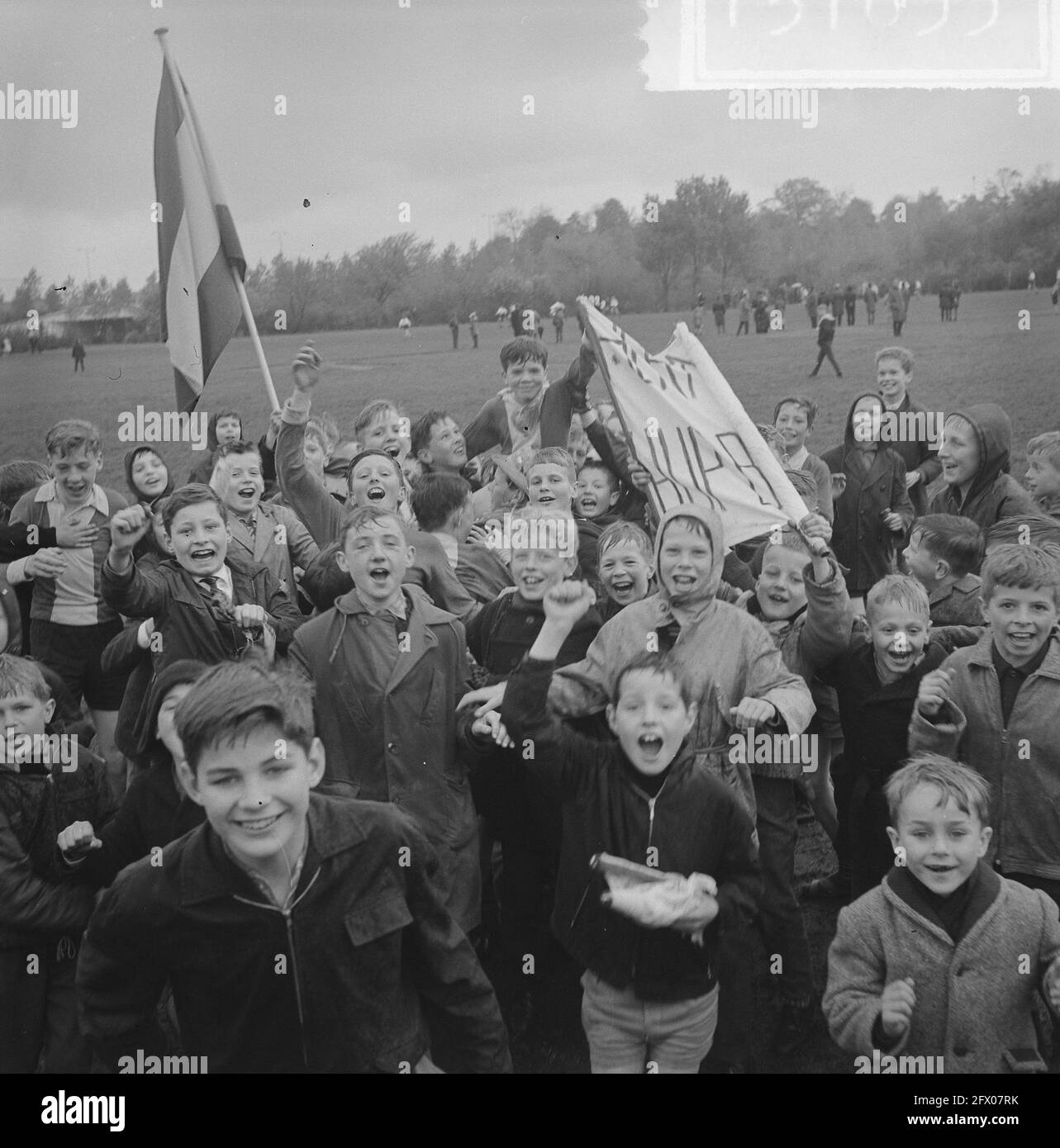 Elinkwijk against VVV 2-0, KNVB cup, Van der Bosch (left) is going to score  1-0, December 10, 1972, sports, soccer, The Netherlands, 20th century press  agency photo, news to remember, documentary, historic