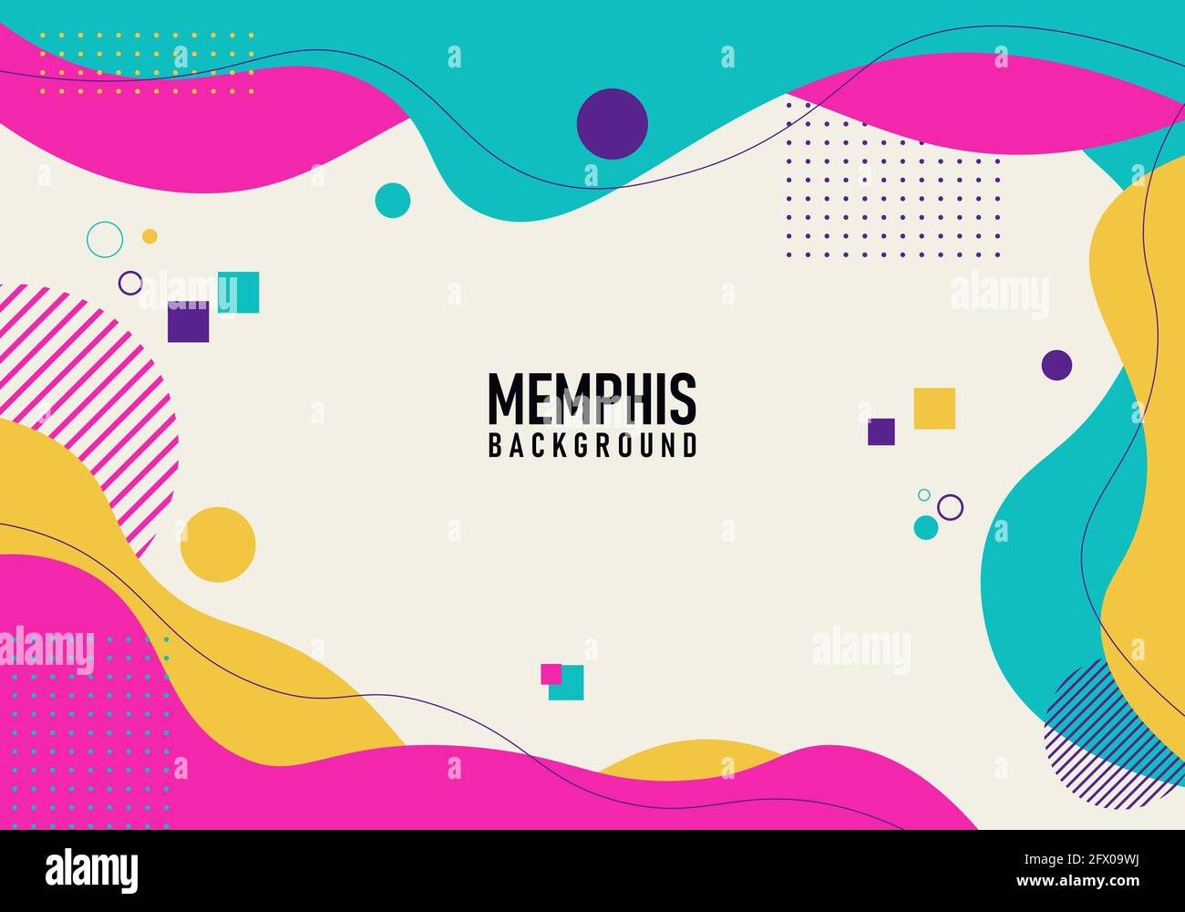 Colorful modern memphis background. vector illustration. Abstract