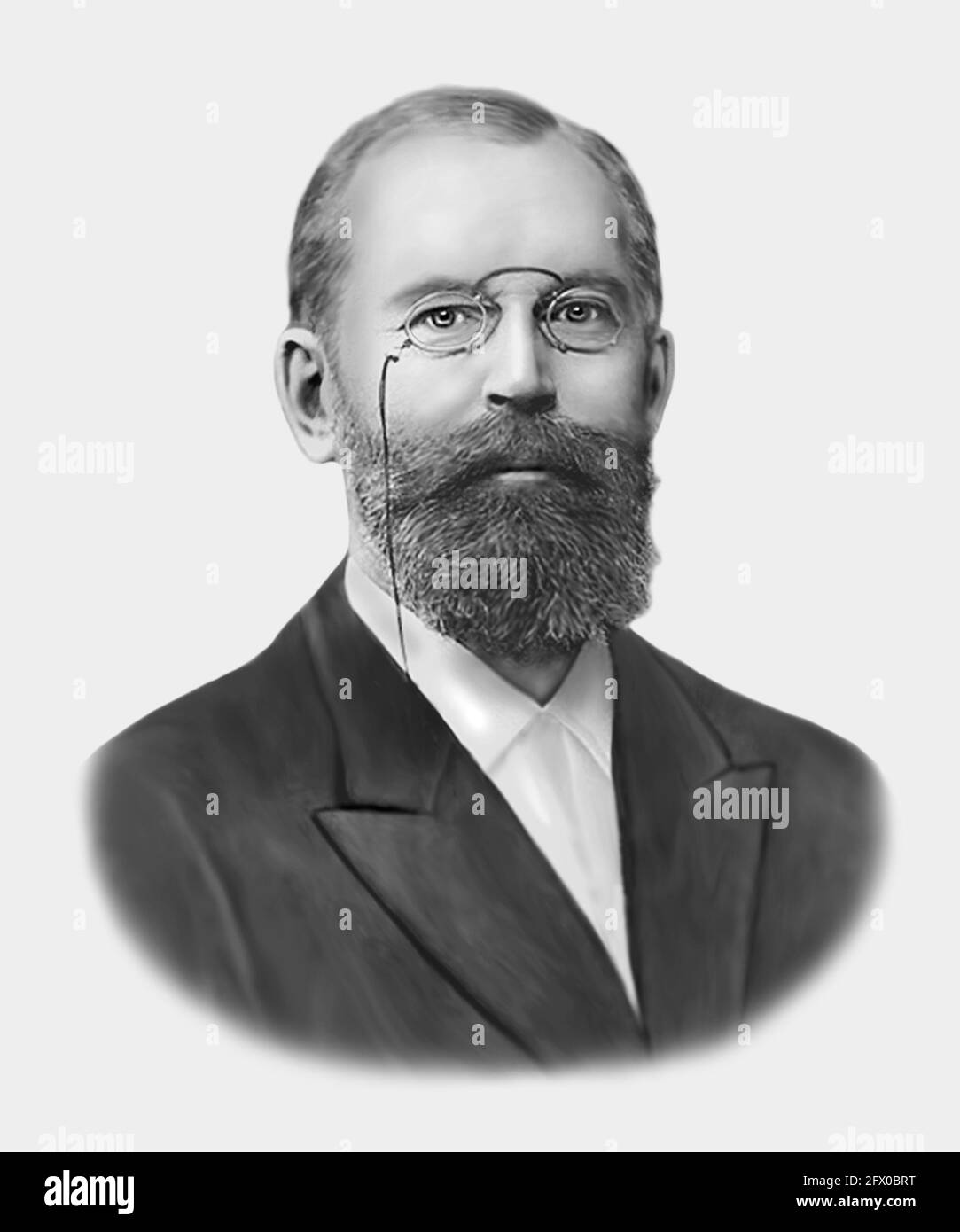 Emil Fischer 1852-1919 German Chemist Stock Photo