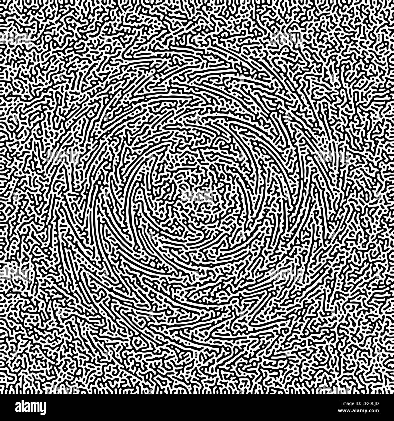 Cyclic Symmetric Multiscale Turing Pattern. Monochrome texture Stock ...