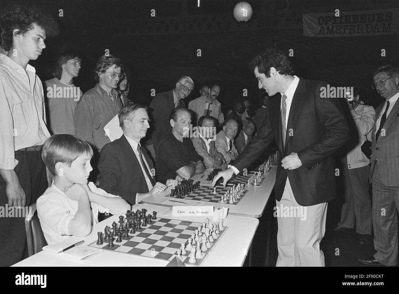 Signed Kasparov v Short 1987. Speed Chess Challenge. London -  Portugal