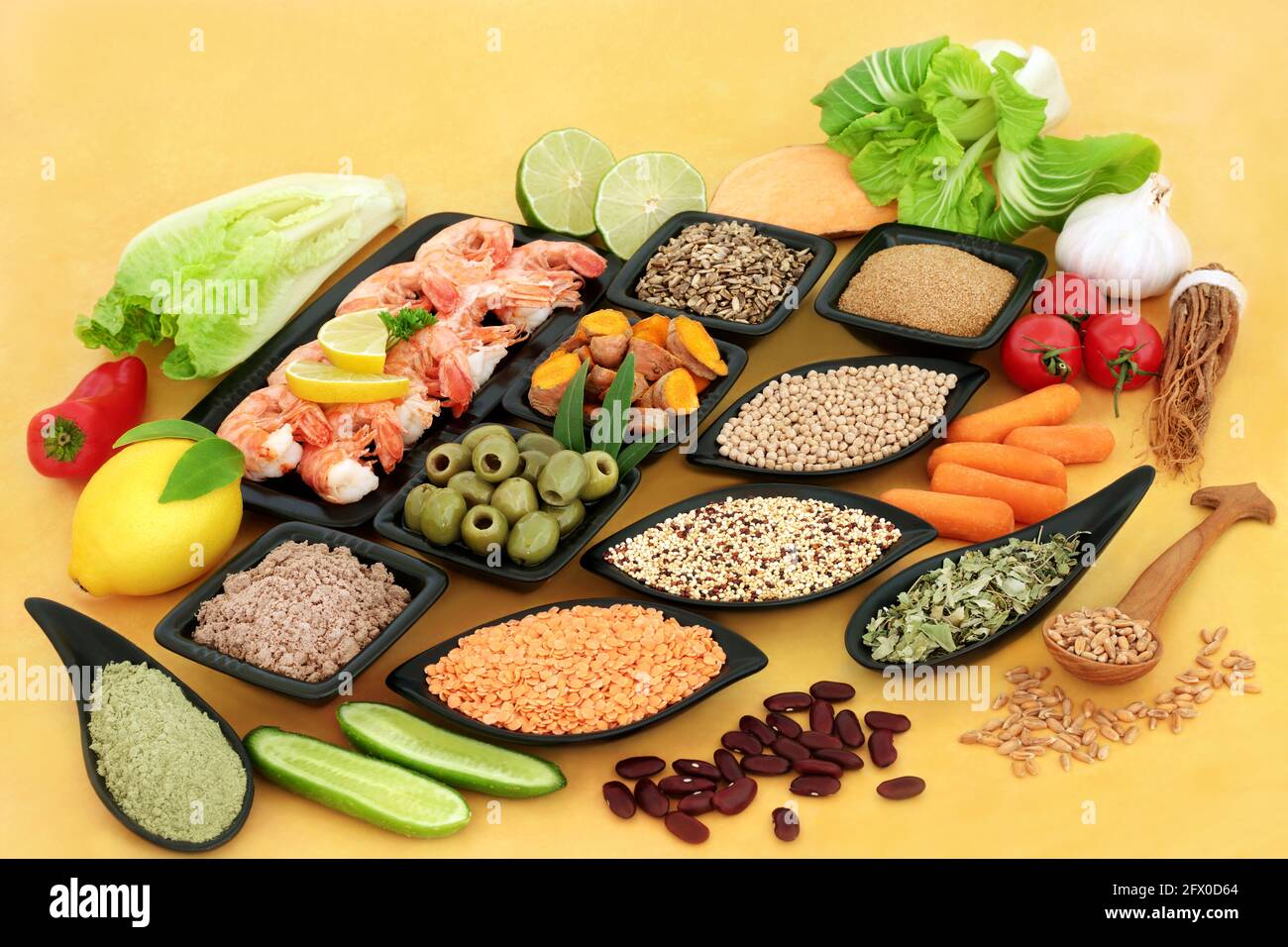 Superfood for a healthy balanced diet high in protein, omega 3