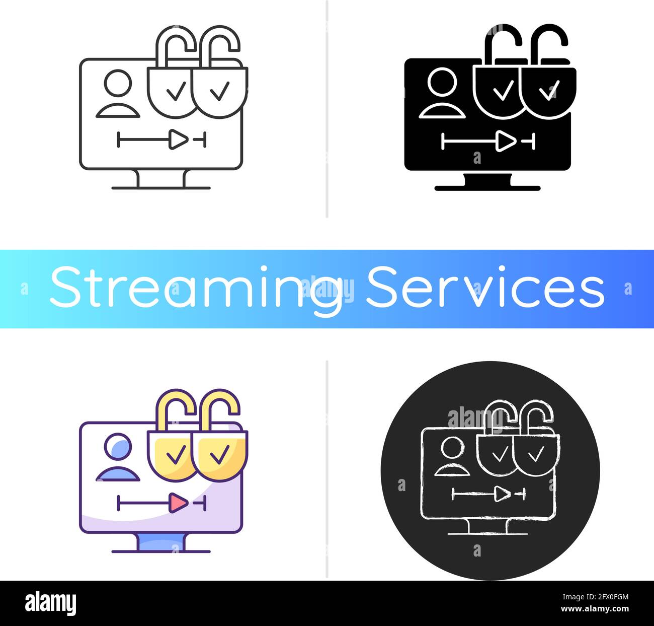 Multiple viewer profiles icon Stock Vector Image & Art Alamy