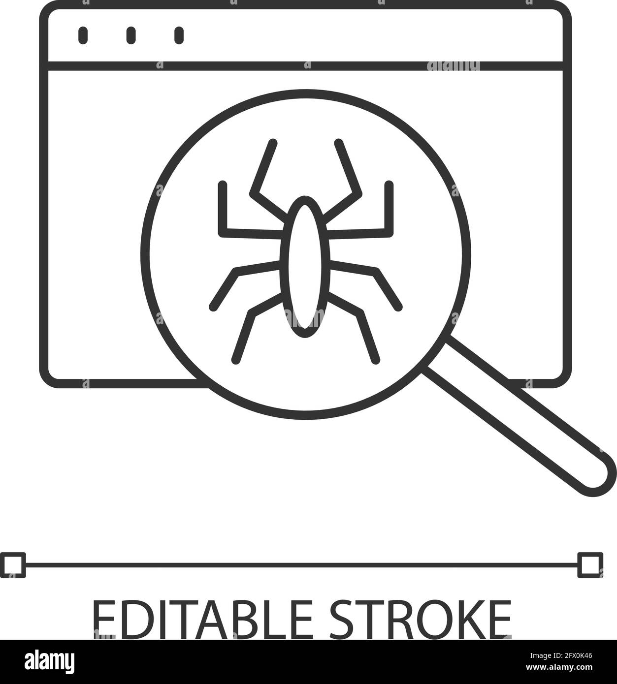 Computer viruses linear icon Stock Vector Image & Art - Alamy
