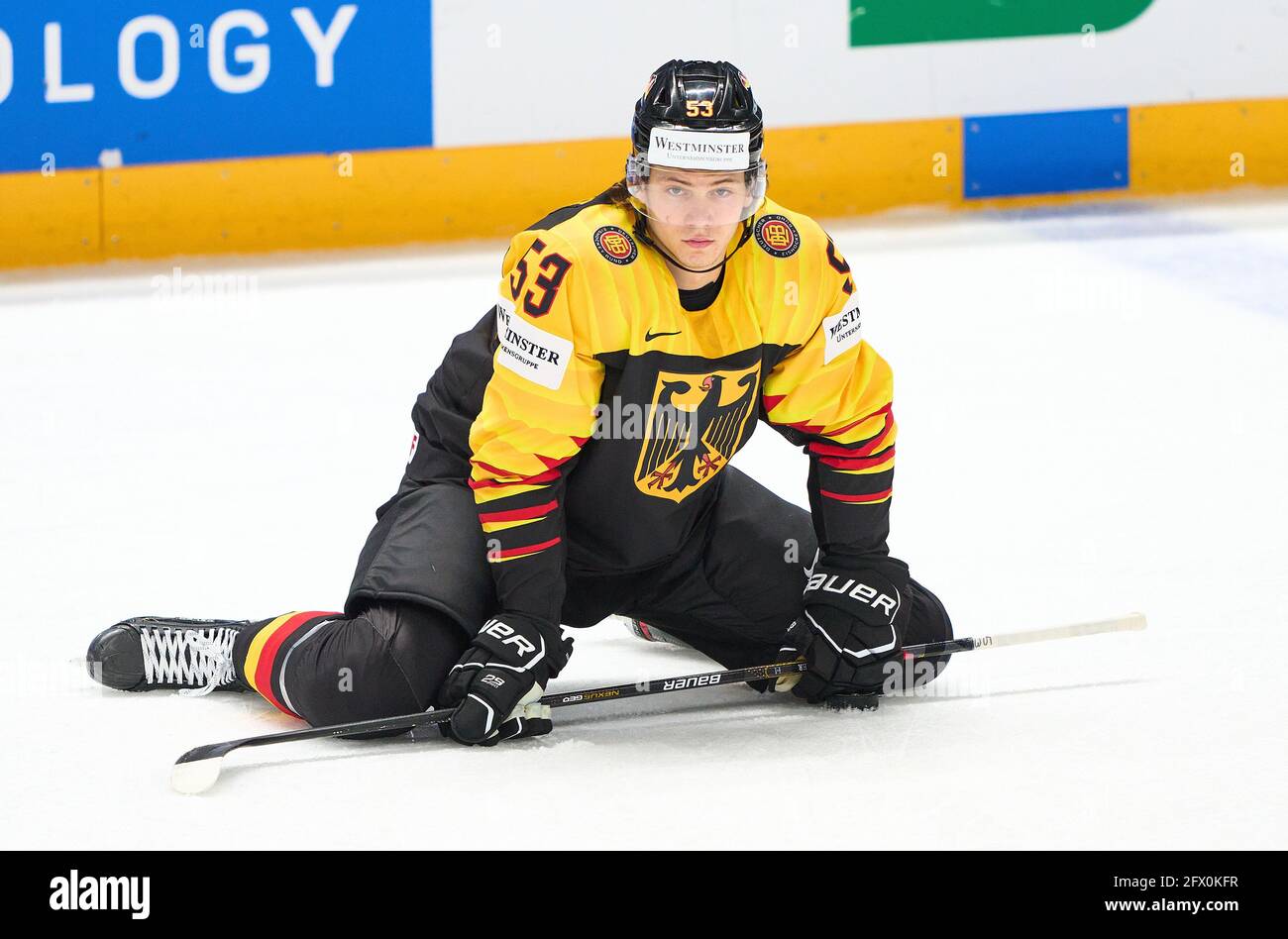 Moritz SEIDER #53 of Germany GERMANY - CANADA 3-1 IIHF ICE HOCKEY WORLD  CHAMPIONSHIPS Group B in Riga, Latvia, Lettland, May 24, 2021, Season  2020/2021 © Peter Schatz / Alamy Live News Stock Photo - Alamy