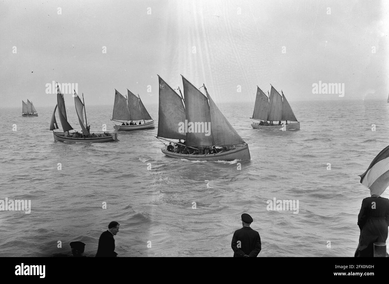 Sailing Competition of the Royal Navy Colonel Bax, October 24, 1952, MARINE, sailing competitions, The Netherlands, 20th century press agency photo, news to remember, documentary, historic photography 1945-1990, visual stories, human history of the Twentieth Century, capturing moments in time Stock Photo