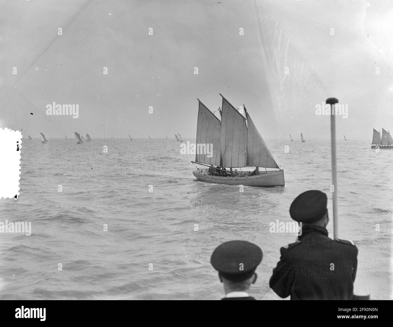 Sailing contest of the Royal Navy Colonel Bax, October 24, 1952, MARINE, sailing contests, The Netherlands, 20th century press agency photo, news to remember, documentary, historic photography 1945-1990, visual stories, human history of the Twentieth Century, capturing moments in time Stock Photo
