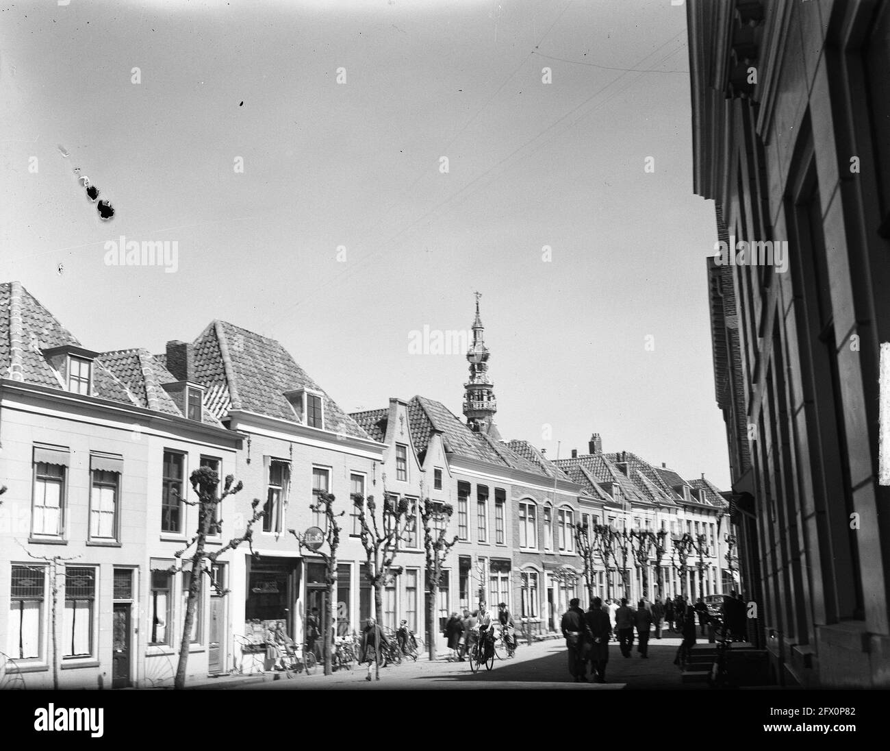 Zierikzee, 2 May 1949, townscapes, streets, The Netherlands, 20th century press agency photo, news to remember, documentary, historic photography 1945-1990, visual stories, human history of the Twentieth Century, capturing moments in time Stock Photo