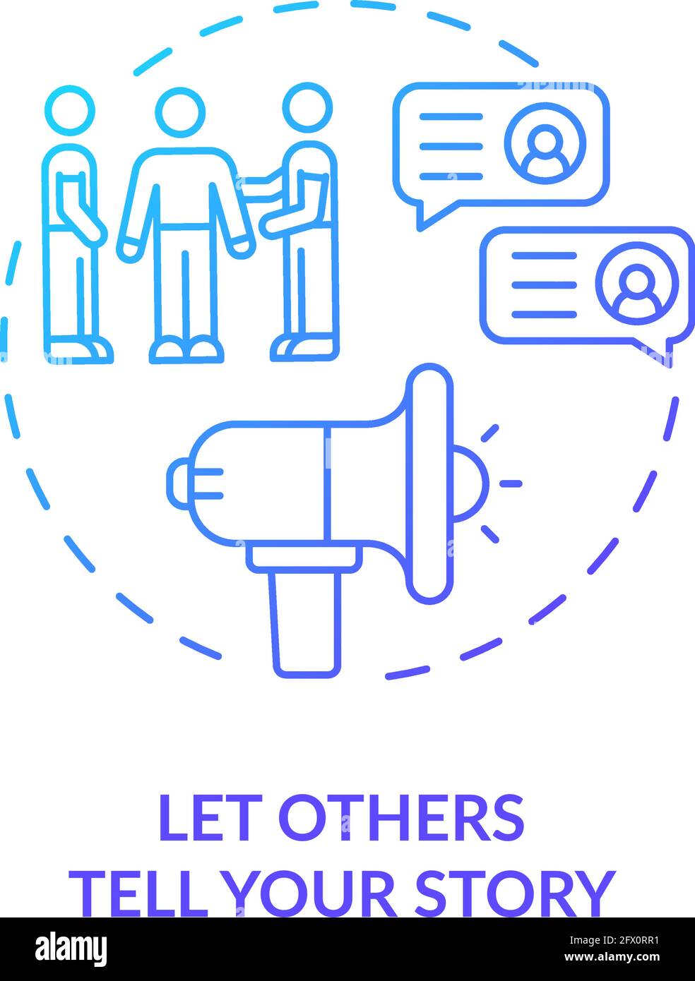 Let me tell you the story Stock Vector Images - Alamy