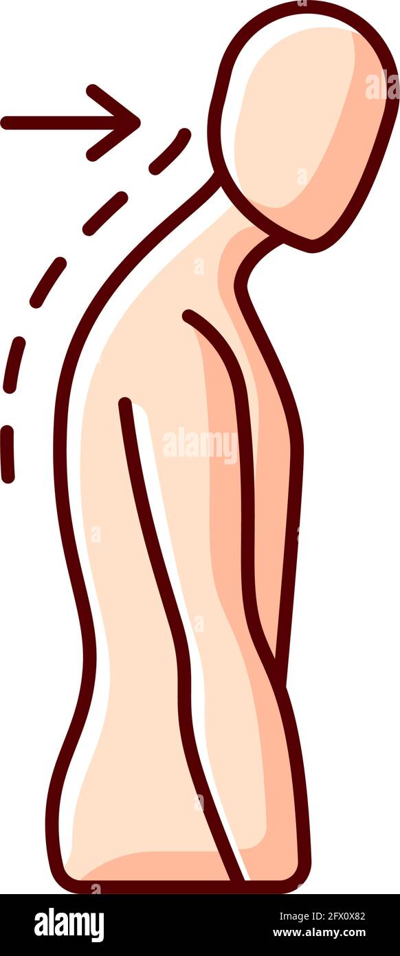 Slouching RGB color icon Stock Vector Image & Art - Alamy
