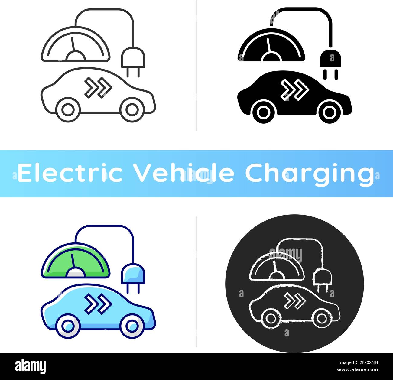Level 2 charger icon Stock Vector