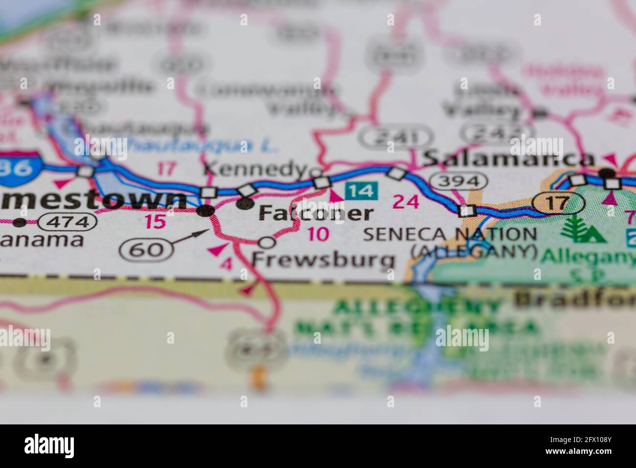 Falconer new york map hires stock photography and images Alamy