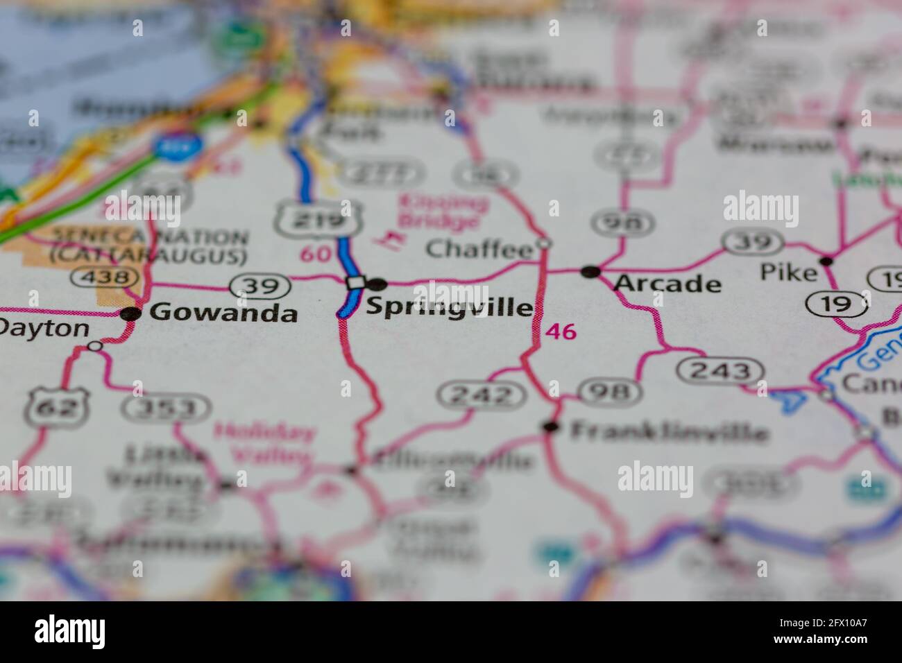 Map of springville new york hires stock photography and images Alamy