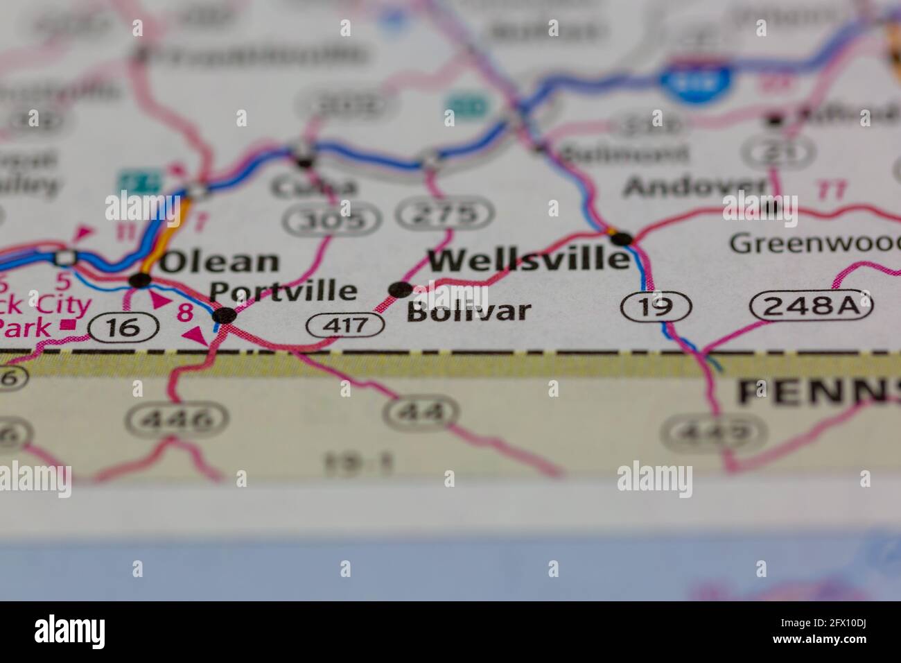 Bolivar new york map hires stock photography and images Alamy