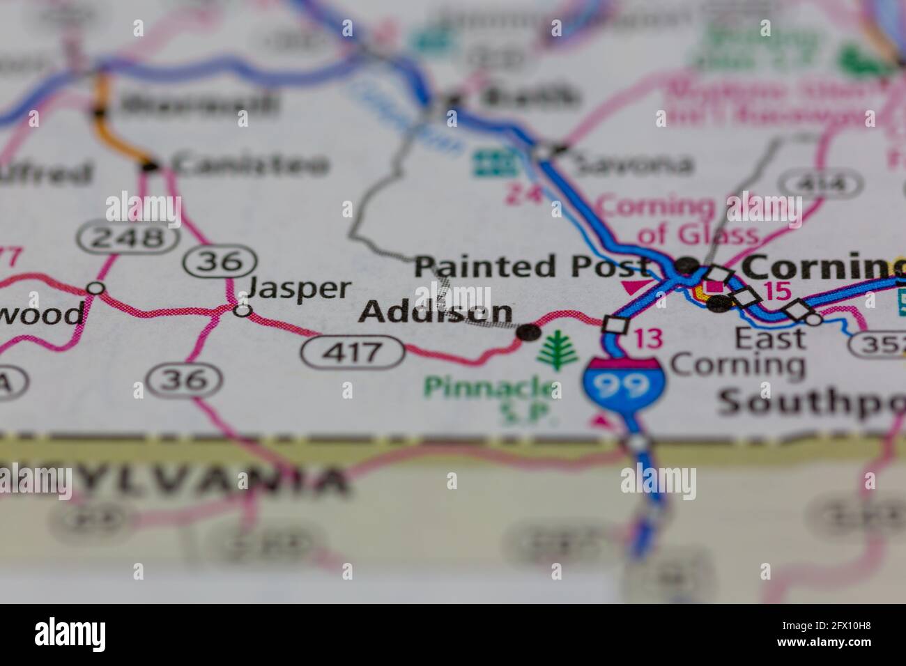 Addison new york map hires stock photography and images Alamy