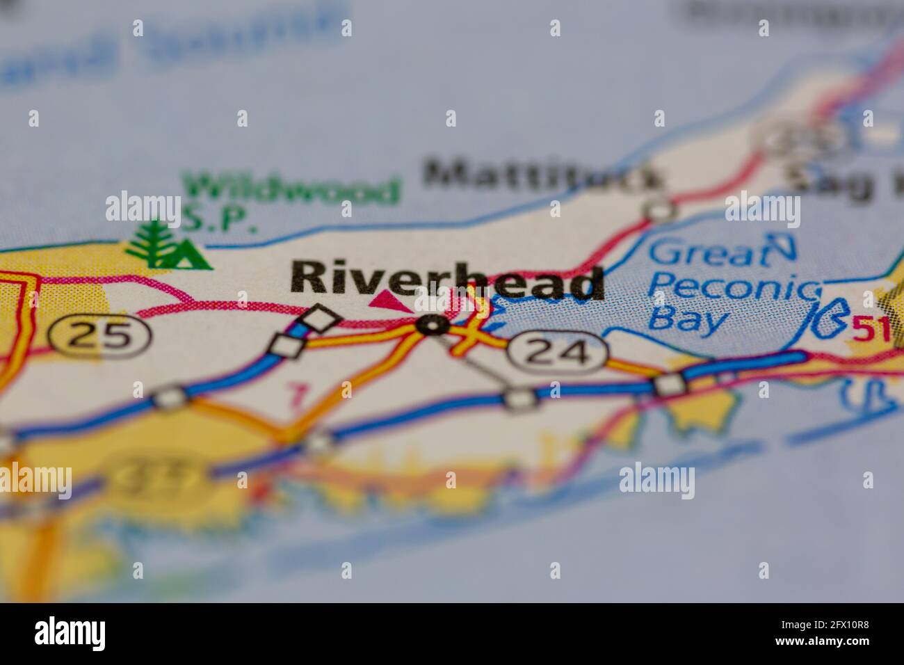 Riverhead new york map hi-res stock photography and images - Alamy