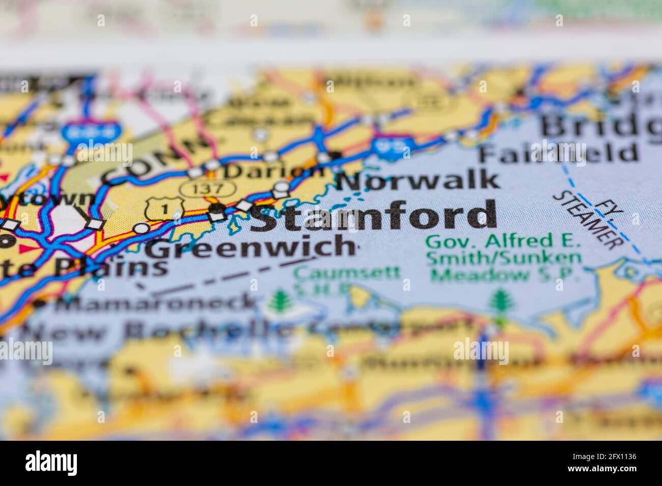 Stamford new york map hires stock photography and images Alamy