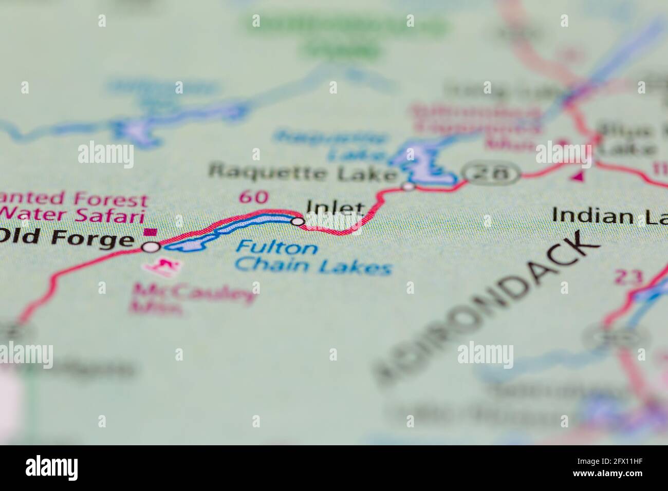 Map of inlet new york hires stock photography and images Alamy