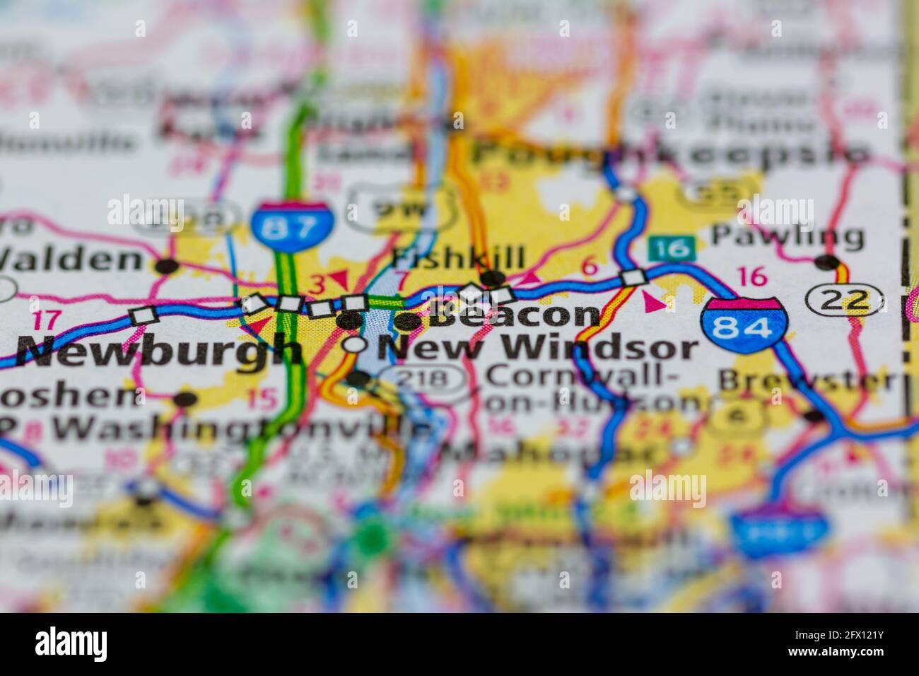 Map of beacon new york hires stock photography and images Alamy