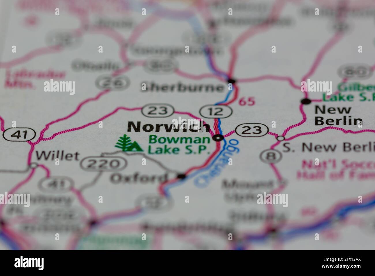 Norwich new york map hires stock photography and images Alamy