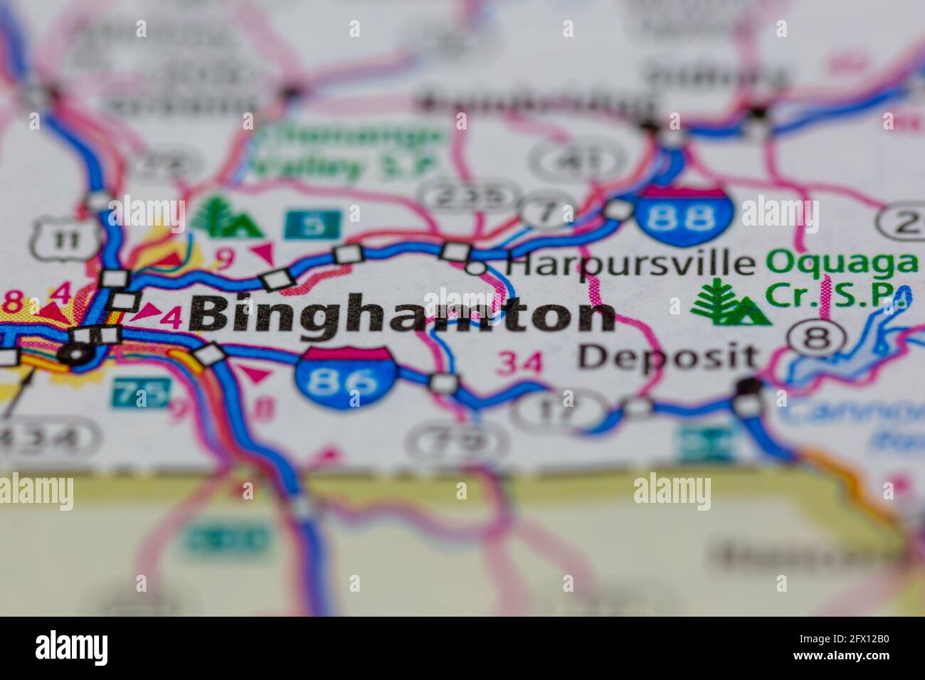 Map of binghamton hires stock photography and images Alamy