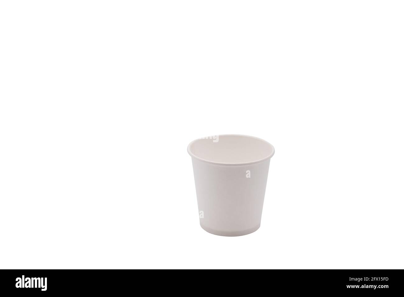 Disposable white paper cup isolated on white background. Takeaway drink ...