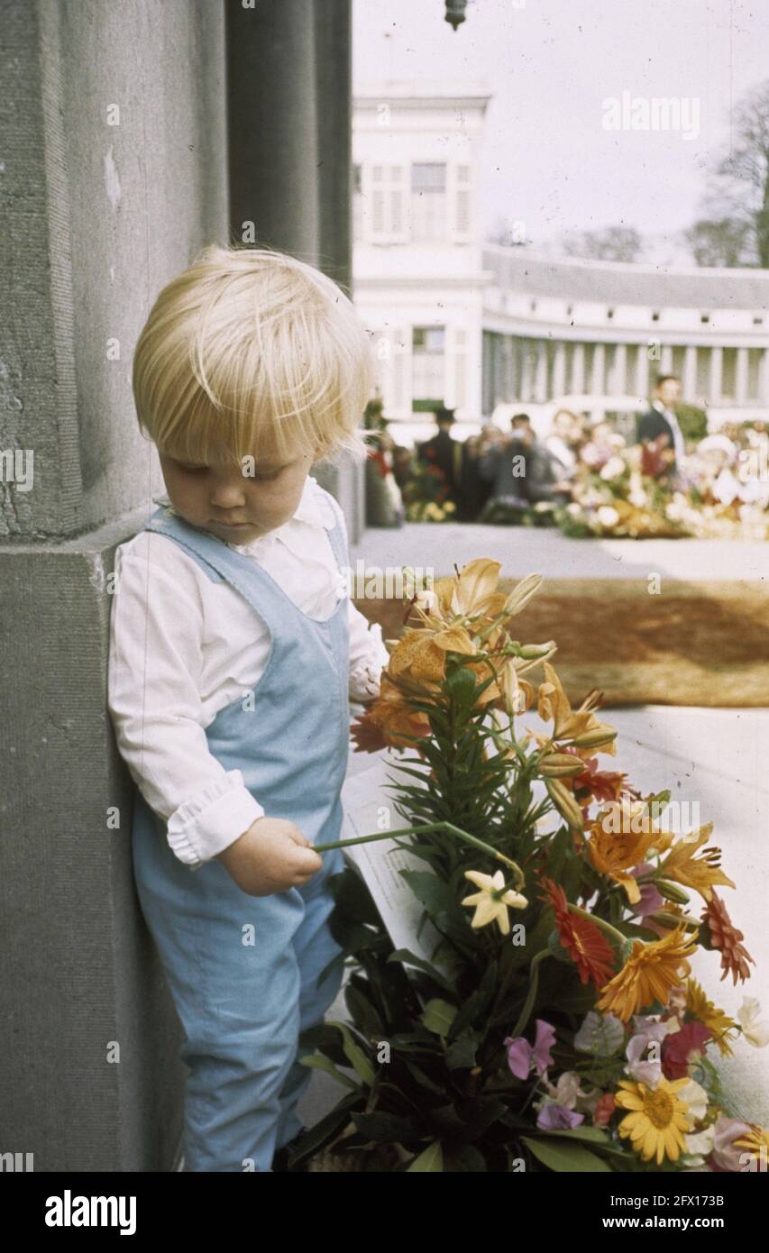 Koninginnedag; Prince Willem Alexander, 30 April 1969, Queen's Day, The Netherlands, 20th century press agency photo, news to remember, documentary, historic photography 1945-1990, visual stories, human history of the Twentieth Century, capturing moments in time Stock Photo