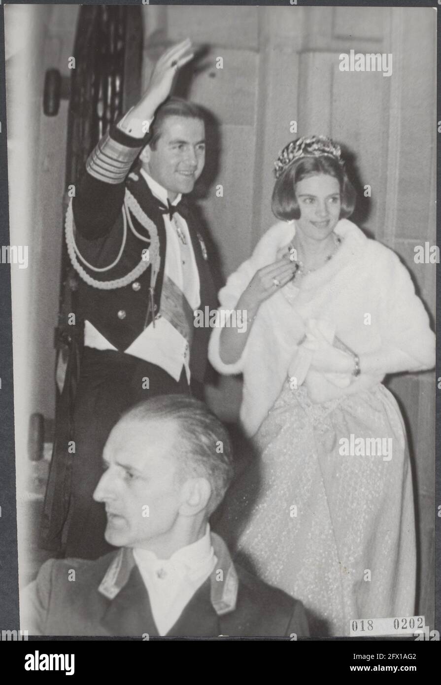 royal house, kings, queens, Constantine king of Greece, Anne-Marie queen of Greece, March 8 1966, kings, queens, royal house, The Netherlands, 20th century press agency photo, news to remember, documentary, historic photography 1945-1990, visual stories, human history of the Twentieth Century, capturing moments in time Stock Photo