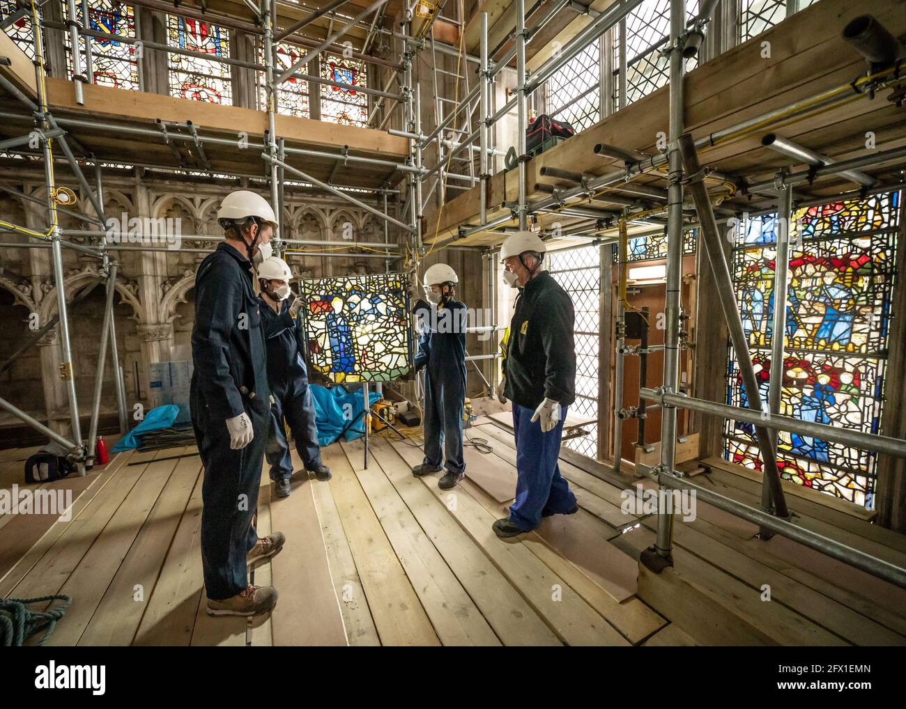 Largest stained glass window in the world hires stock photography and