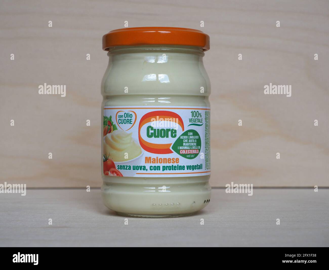 BOLOGNA, ITALY - CIRCA MAY 2021: Jar of Olio Cuore vegan mayonnaise Stock  Photo - Alamy