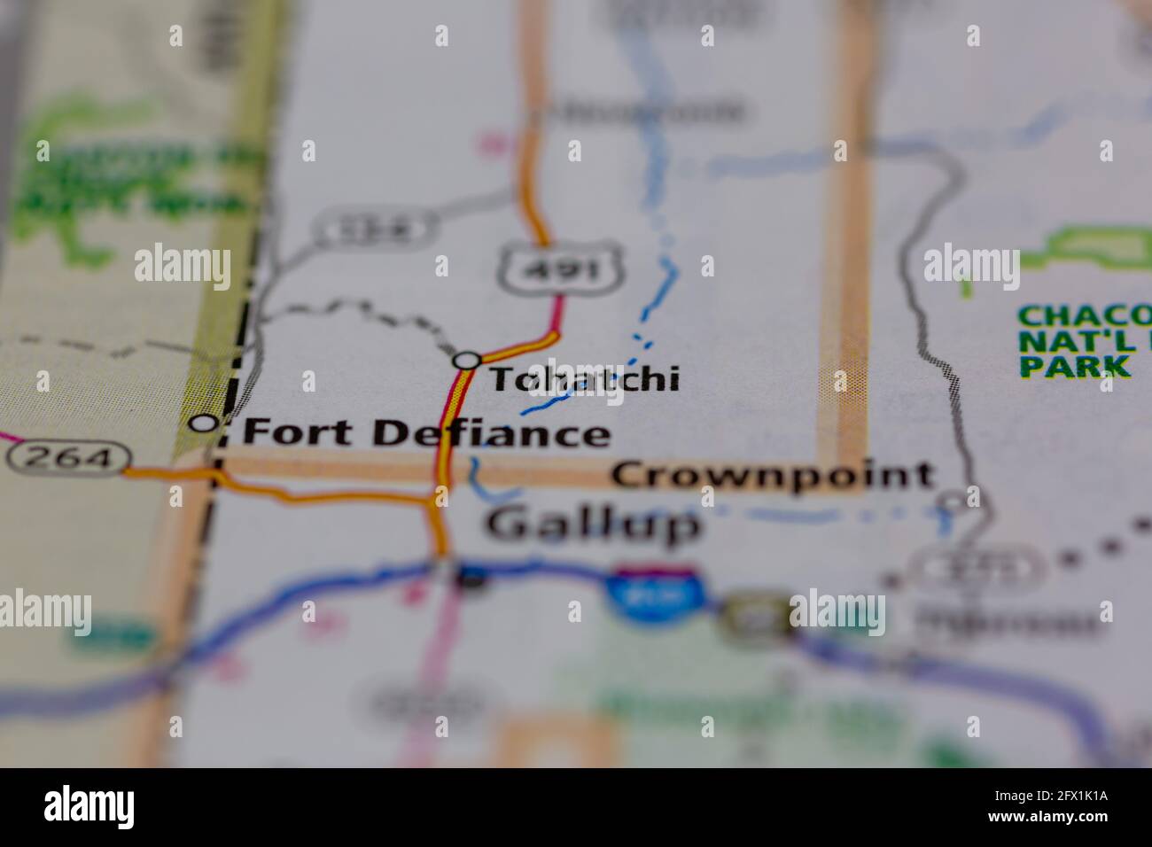 Map of tohatchi hires stock photography and images Alamy