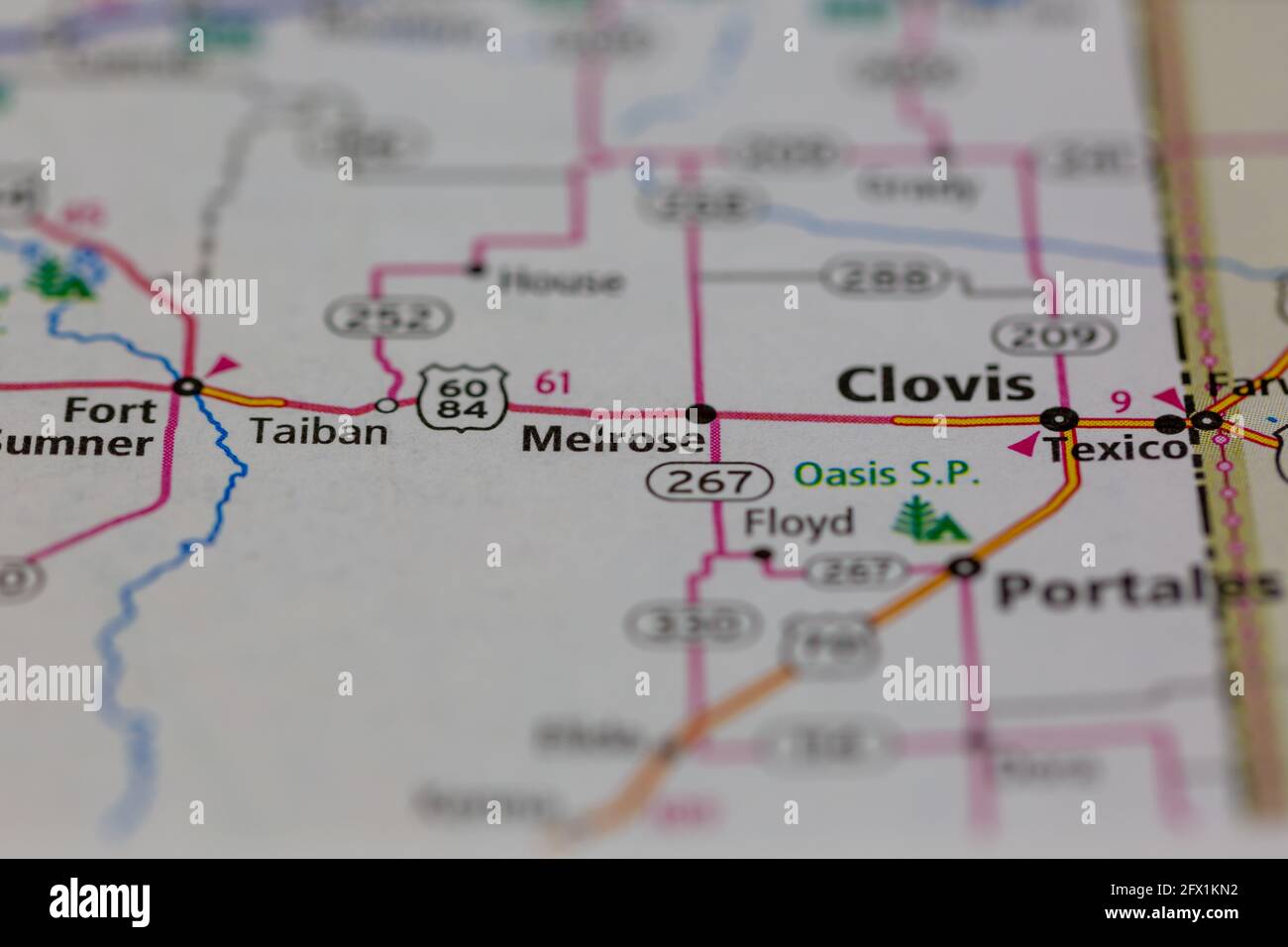 Map of melrose new mexico hires stock photography and images Alamy