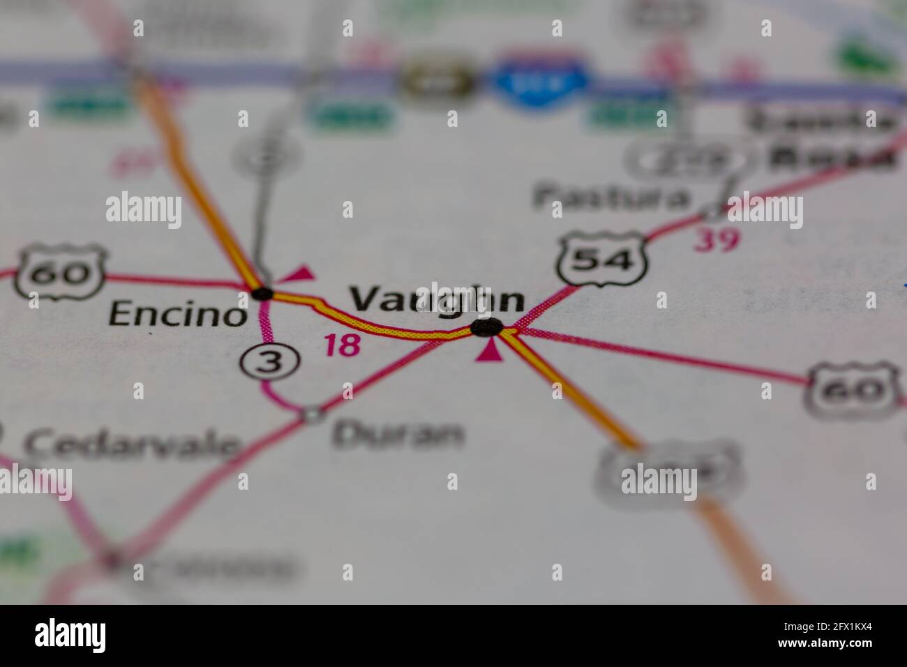 Vaughn new mexico map hires stock photography and images Alamy