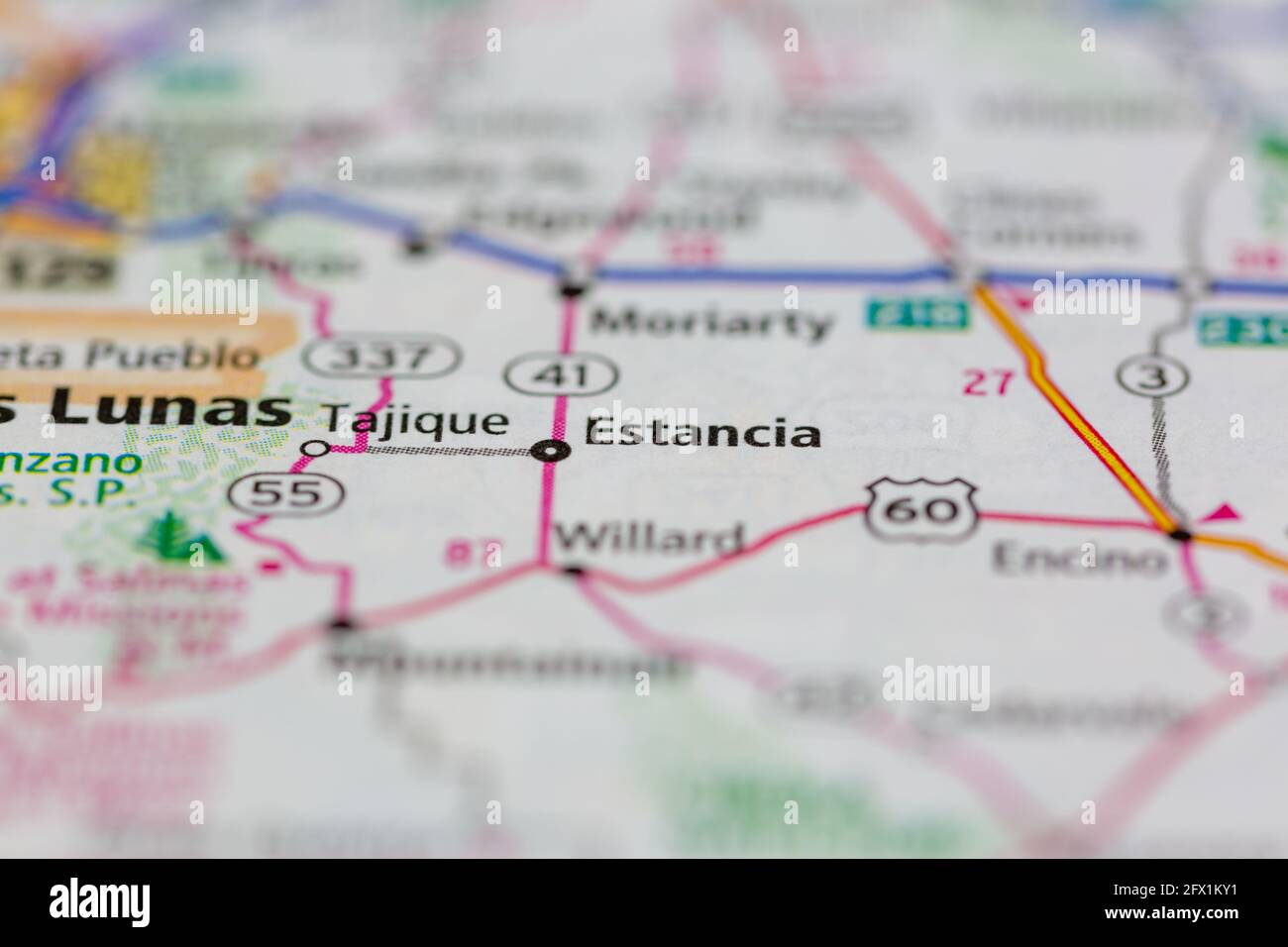 Estancia New Mexico Map Estancia New Mexico Usa Shown On A Geography Map Or Road Ma Stock Photo -  Alamy